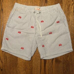 J. Crew Men's Seersucker Swim Trunks - 5in Inseam